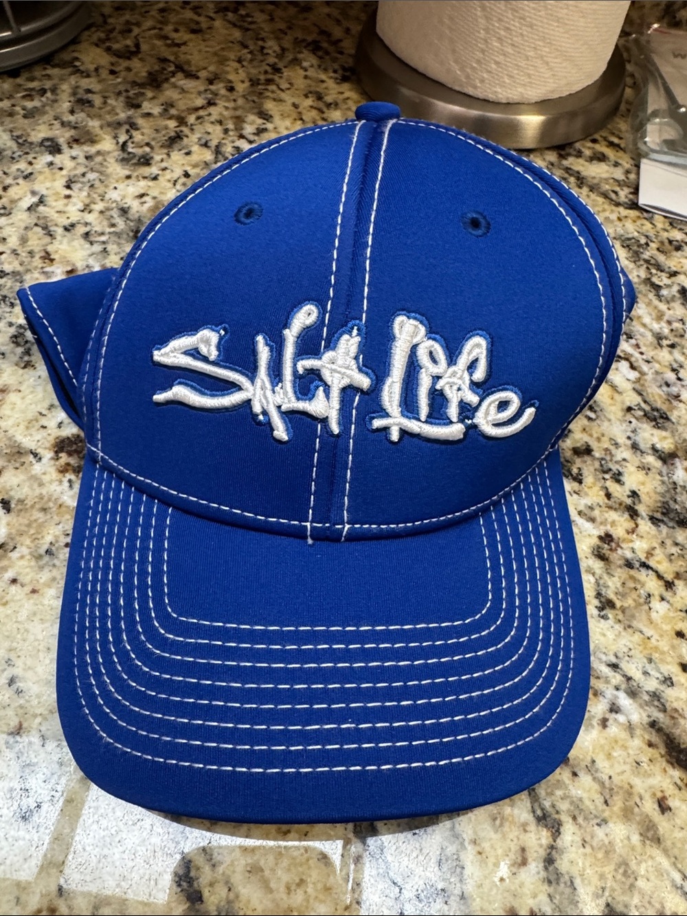 Salt Life Kids Royal Blue Hat with White Embroidery - Picture 1 of 2